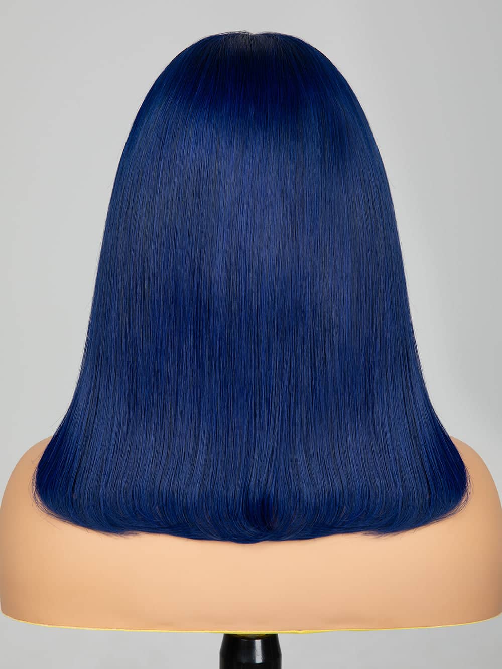 Keswigs Blue color 4x4 transparent lace closure wig 180% density human hair wigs