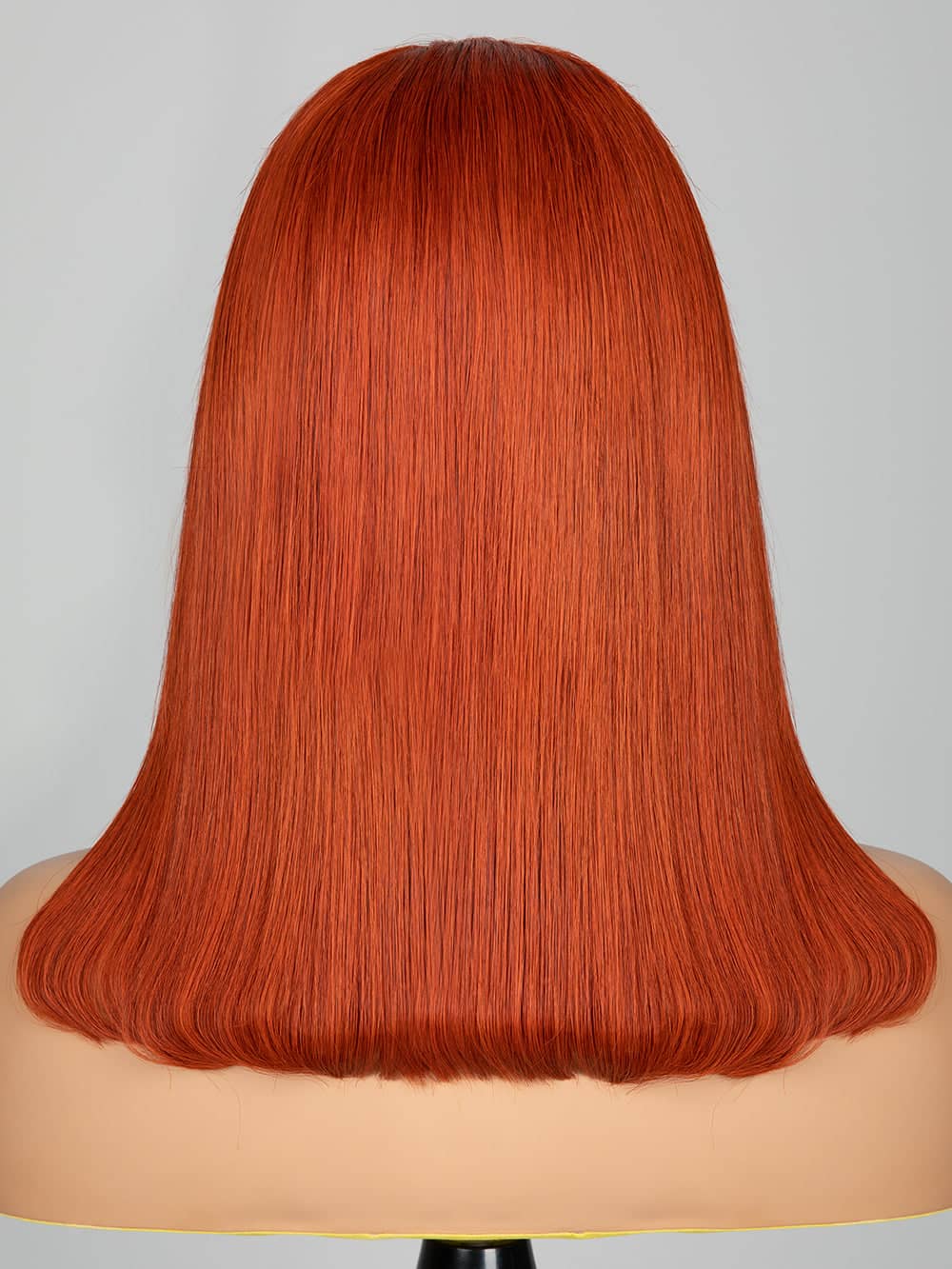 Keswigs Orange color 4x4 transparent lace closure wig 180% density human hair wigs