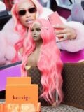 Recreate Nicki Minaj Queen Pink Color Style Frontal wig