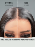 Keswigs 5x5 Glueless wig human hair HD lace closure wigs 180 density straight wigs