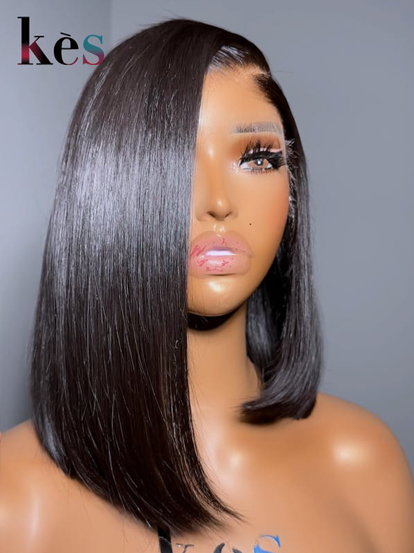 Keswigs 5×5 HD Lace Closure Wigs Virgin Human Hair 200 Density Lace Closure Straight Wigs