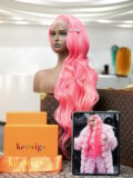 Recreate Nicki Minaj Queen Pink Color Style Frontal wig